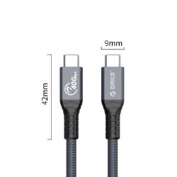 Picture of ORICO CBLThunderbolt 4 Data 100W 0.8M BK