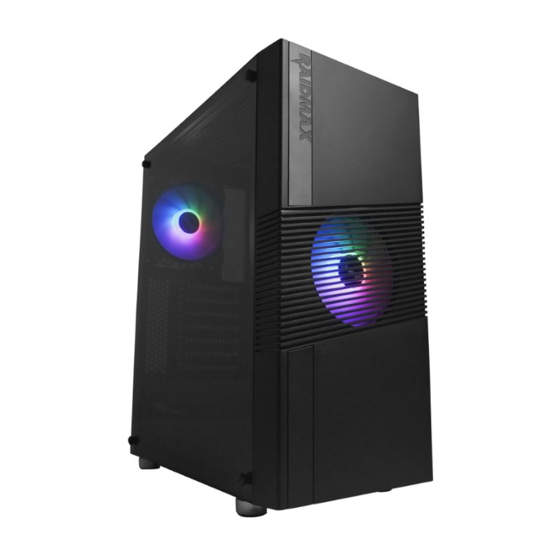 Picture of Raidmax H704 ATX | Micro-ATX | Mini-ITX ARGB Sync Mid-Tower Gaming Chassis - Black