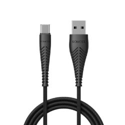 Picture of Romoss USB A to Type C Cable Nylon Braided - 1M - Black