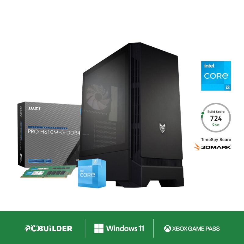 Picture of PCBuilder i3 21100 Accelerator Windows 11 Gaming PC