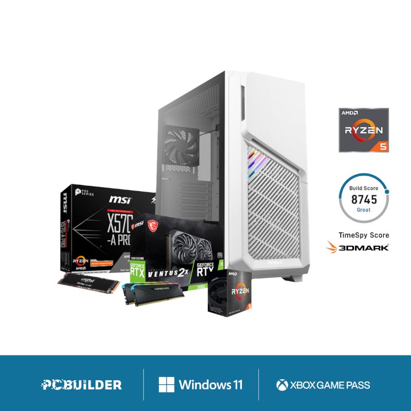 Picture of PCBuilder Ryzen 5 5600X BARRICADE Windows 11 Gaming PC