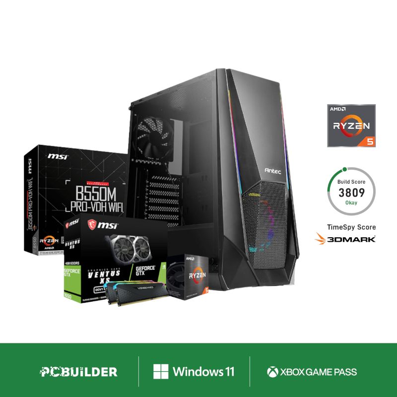 Picture of PCBuilder Ryzen 5 5600X SCOUT Windows 11 Gaming PC