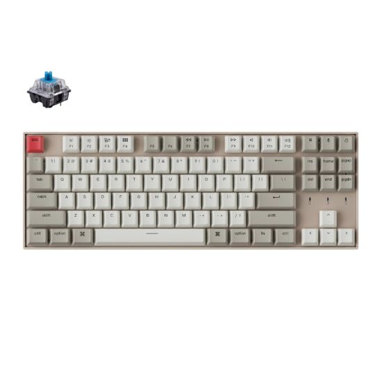 Picture of KeyChron K8 87 Key Gateron Mechanical Keyboard Non-Backlit Blue Switches