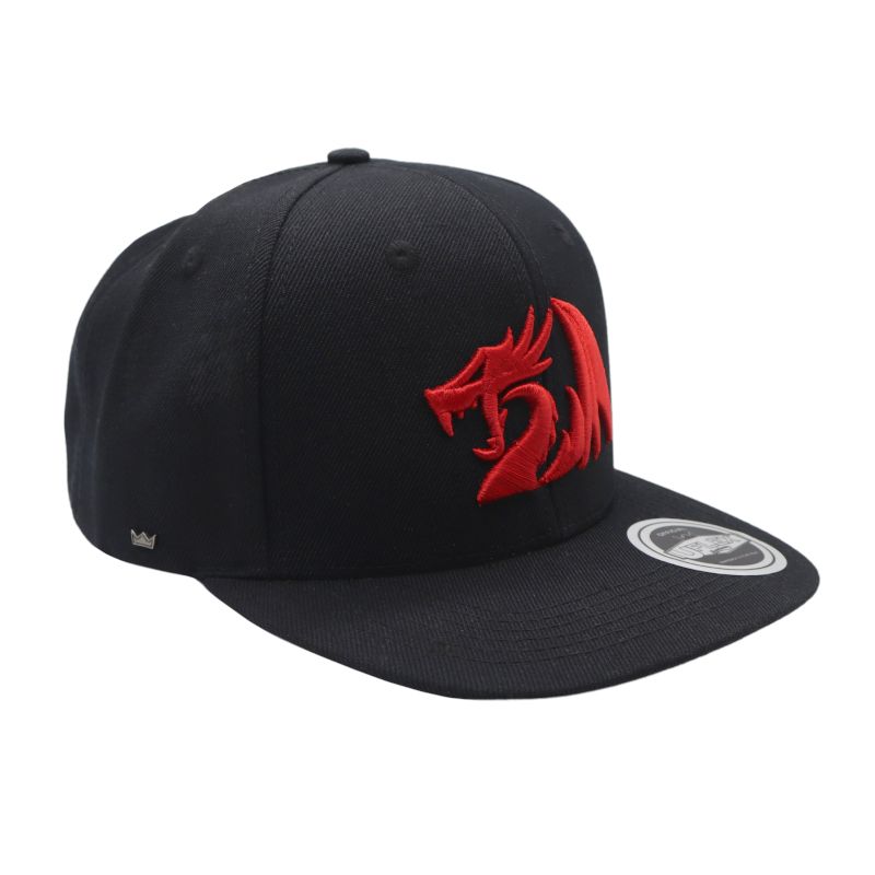 Picture of REDRAGON PREMIUM SNAPBACK FLAT PEAK CAP - BLACK