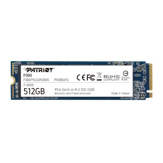 Picture of Patriot P300 512GB M.2 PCIe NVMe SSD