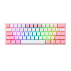 Picture of REDRAGON FIZZ PRO RGB 61 KEY Mechancal Wireless Gaming Keyboard - White/Pink