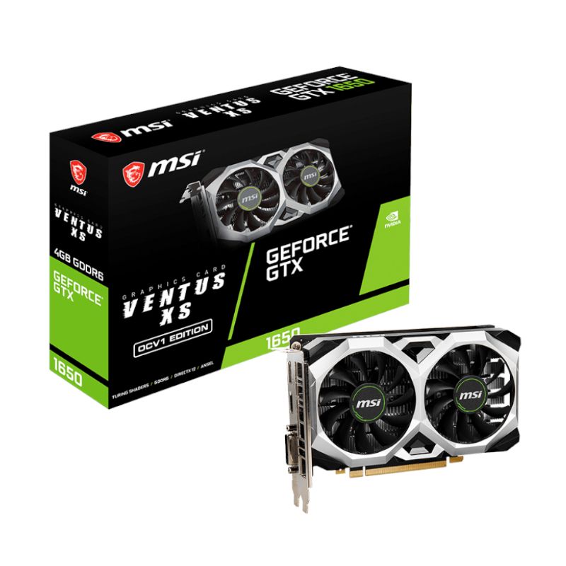 Picture of MSI Nvidia GeForce GTX 1650 D6 VENTUS XS OCV1 4GB GDDR6 128-BIT Graphics Card