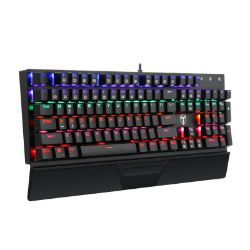 Picture of T-Dagger Destroyer 104 Key|Wrist Guard|Rainbow Backlit Gaming Mechanical Keyboard - Black