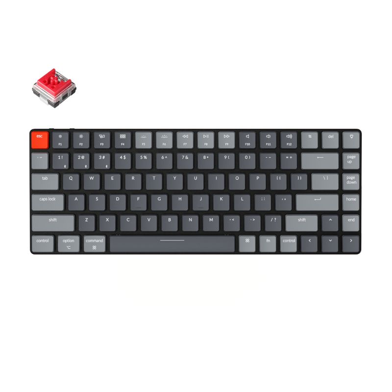 Picture of KeyChron K3 84 Key Low Profile Potical Mechanical Hot-Swappable Mechanical Keyboard RGB Red Switches