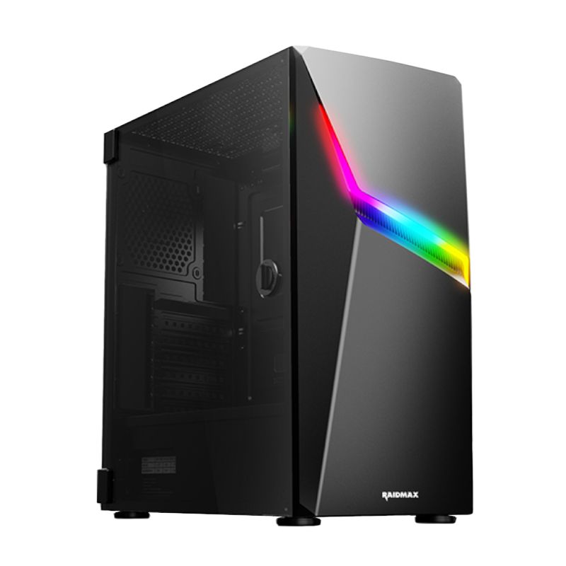 Picture of Raidmax F03 ATX | Micro-ATX | Mini-ITX ARGB Mid-Tower Gaming Chassis - Black