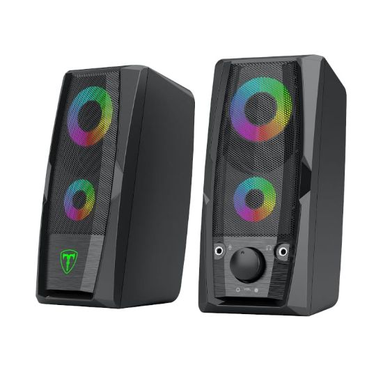 Picture of T-Dagger T-TGS550 2 x 3W|3.5mm|USB|RGB Speakers - Black