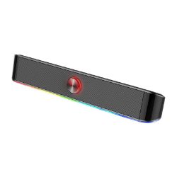Picture of REDRAGON 2.0 Sound Bar ADIEMUS 2 x 3W RGB USB|Aux PC Gaming Speaker - Black