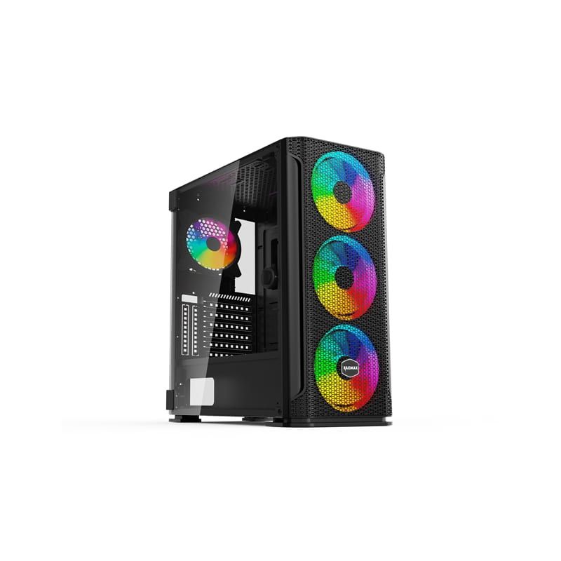 Picture of Raidmax F01 ATX | Micro-ATX | Mini-ITX ARGB Mid-Tower Gaming Chassis - Black