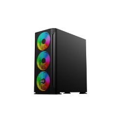 Picture of Raidmax F01 ATX | Micro-ATX | Mini-ITX ARGB Mid-Tower Gaming Chassis - Black