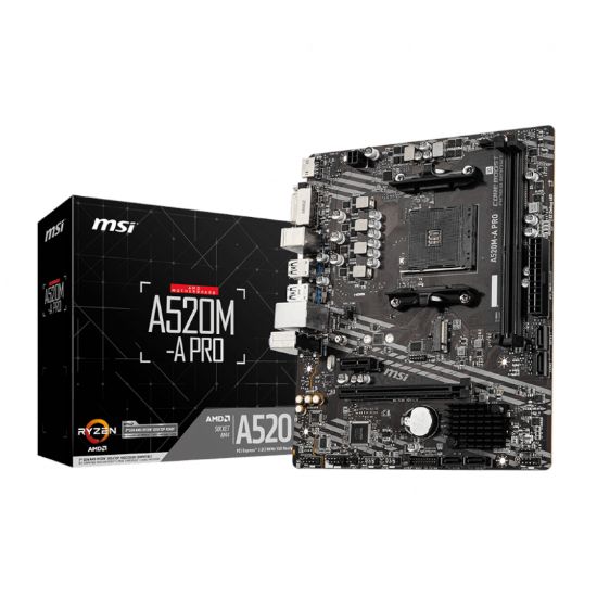 Picture of MSI A520M-A PRO AMD AM4 MATX Gaming Motherboard