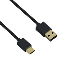 Picture of Sparkfox Xbox Series X Braided USB-A to Type-C Charge and Play Cable - Black