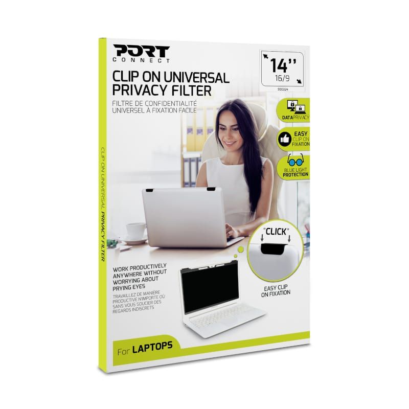 Picture of Port Connect 2D Clip On Universal Privacy Filter 14"