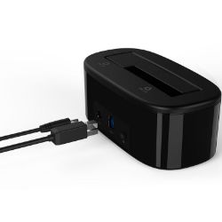 Picture of ORICO 1 Bay USB3.0 2.5" / 3.5" HDD|SSD Vertical Dock - Black