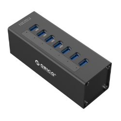 Picture of ORICO 7 Port USB3.0 Hub Aluminium - Black