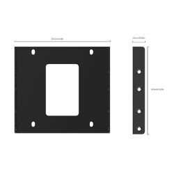 Picture of ORICO 3.5" to 2.5" HDD Caddy - Black