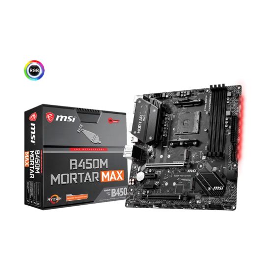 Picture of MSI B450M MORTAR MAX AMD AM4 M-ATX Gaming Motherboard