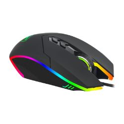 Picture of T-Dagger Lieutenant 8000DPI 10 Button|180cm Cable|Ambi-Design|RGB Backlit Gaming Mouse - Clear Black