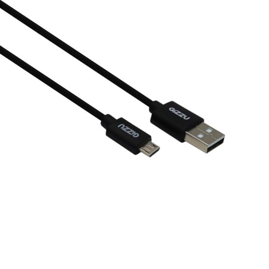 Picture of GIZZU Micro 1.2m USB Braided Cable Black