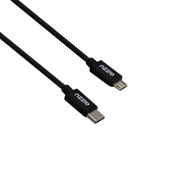 Picture of GIZZU USB-C to Micro USB 2m Cable Black